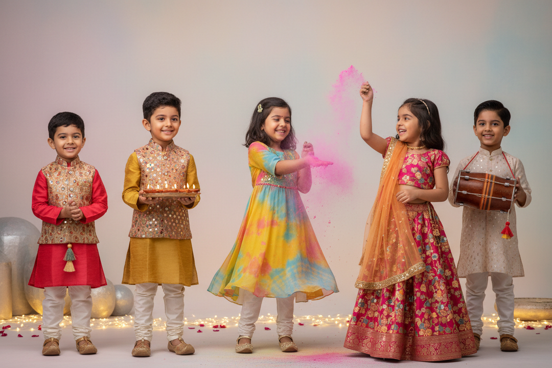 Top Indian Festivals to Dress Your Kids for This Year