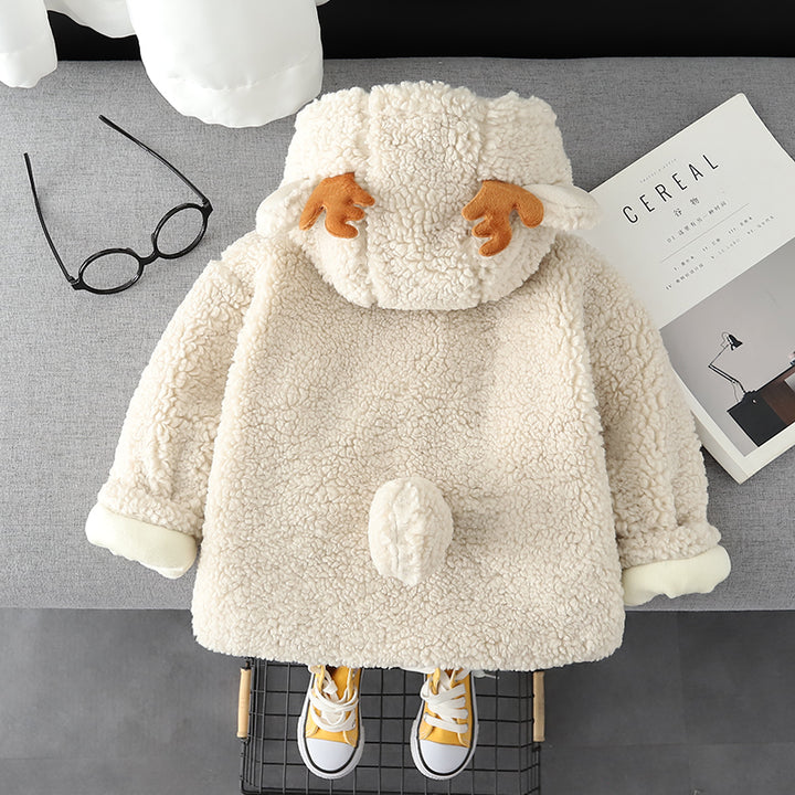 Stay Cozy and Adorable with Our Kids' Winter Button Coat