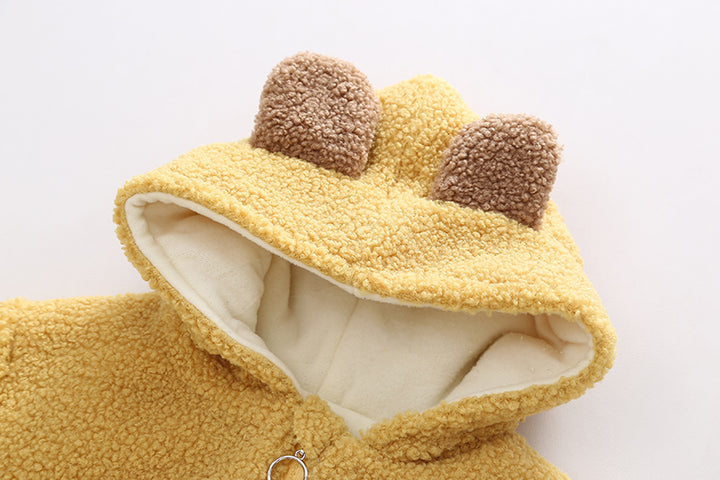 Adorable Baby Winter Coat with Teddy Bear Charm