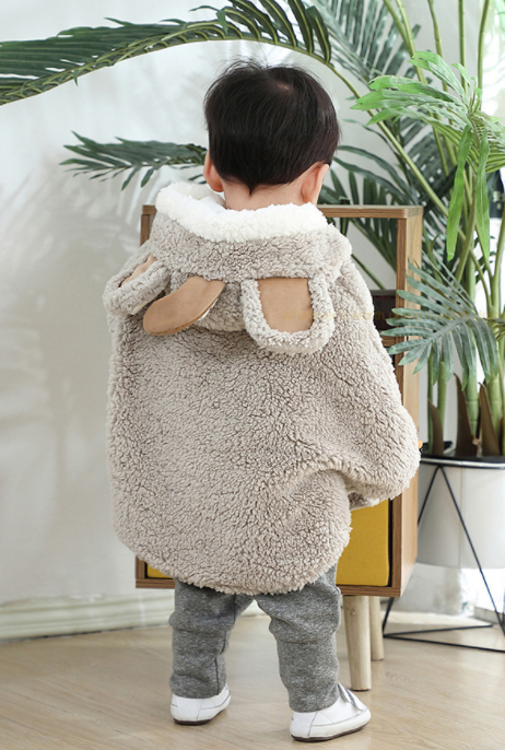 Cozy Hooded Fleece Cape