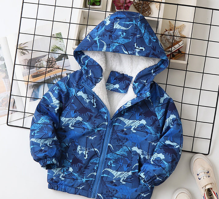 Roar into Style with Our Dino Print Jacket