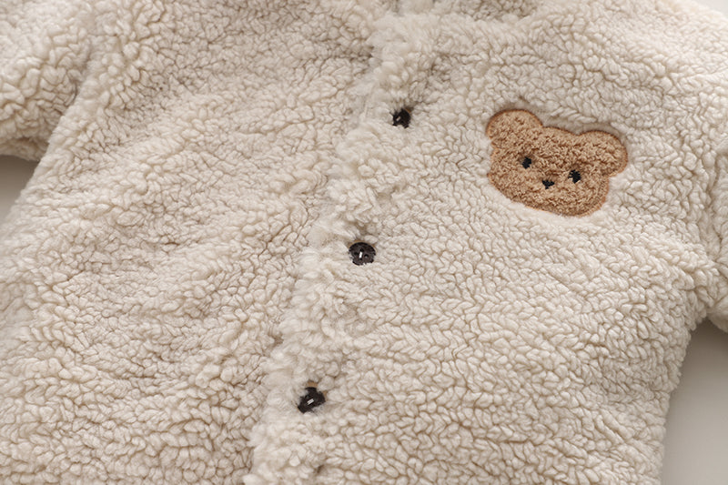 Stay Cozy and Adorable with Our Kids' Winter Button Coat