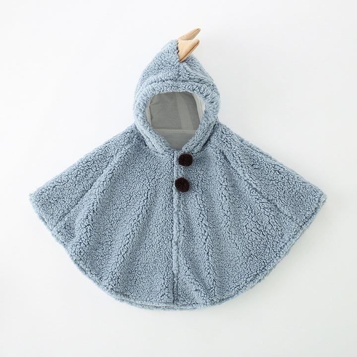 Cozy Hooded Fleece Cape