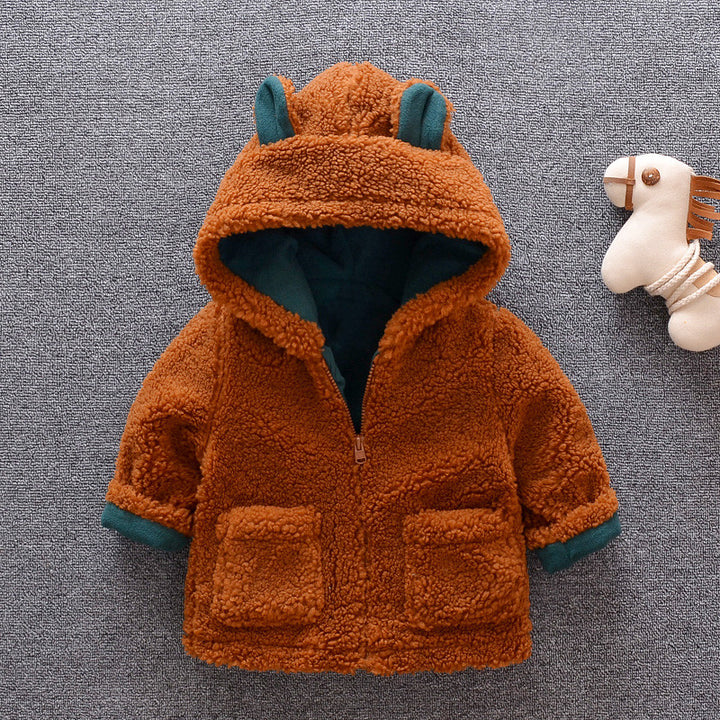 Twice the Style, Double the Warmth: Reversible Fur-Lined Winter Jacket for Kids