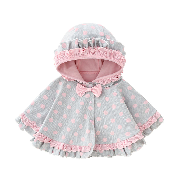 Charming Cloak Cape Coat with Hoodie for Your Winter Baby