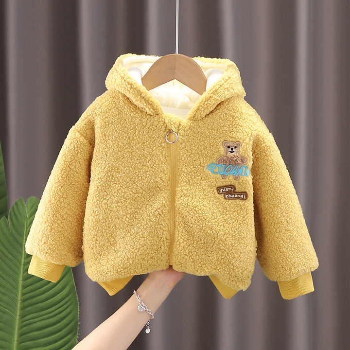 Adorable Baby Winter Coat with Teddy Bear Charm