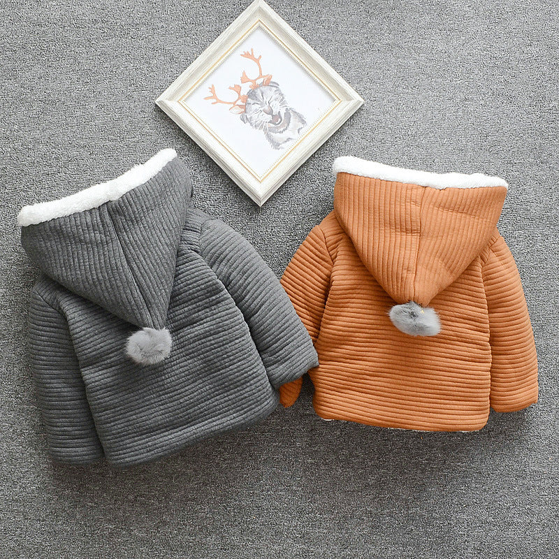 Stay Toasty All Winter: Cozy Coat with Matching Mittens and Plush Fur Lining