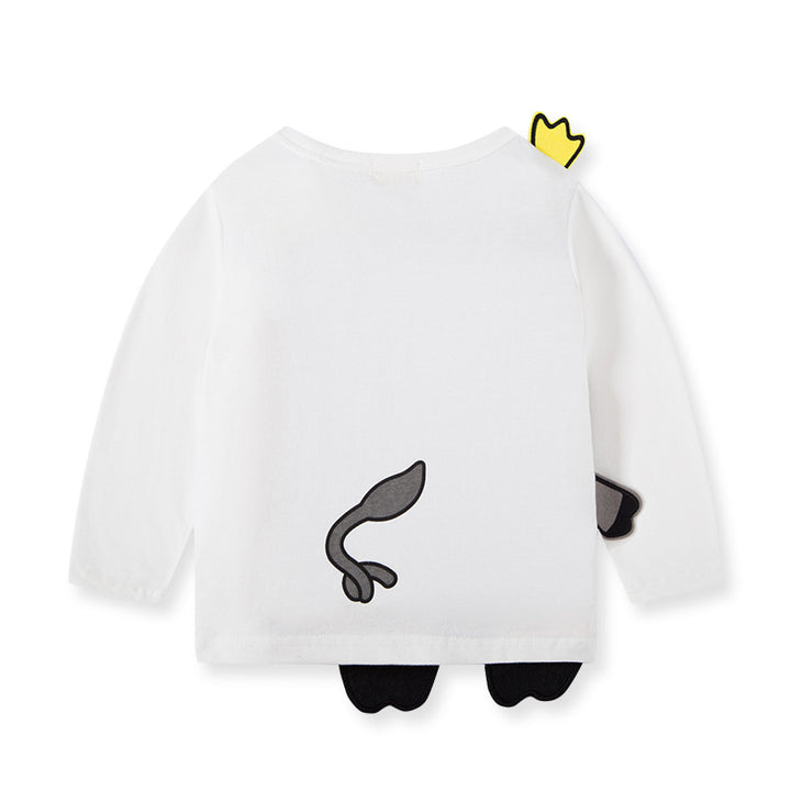 Elevate Their Style with our Cool White Elephant T-shirt for Kids!