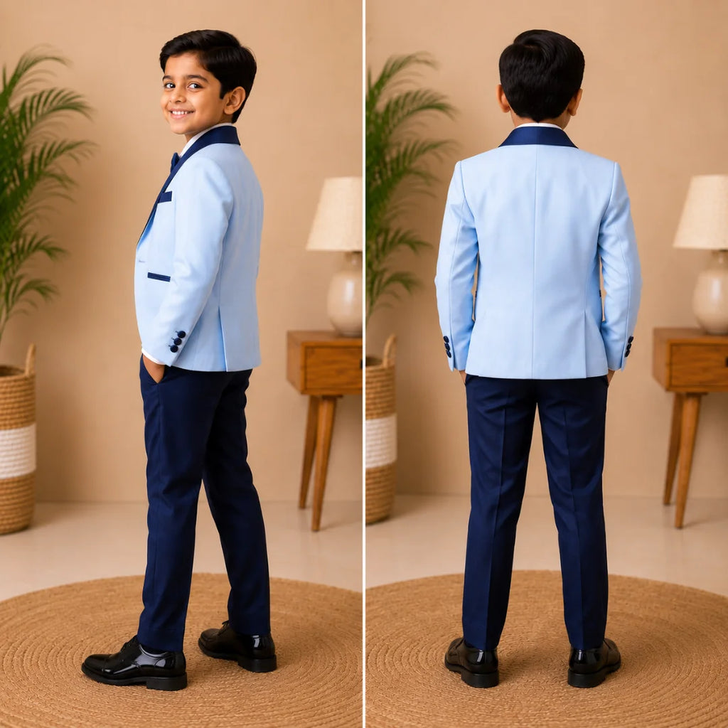 Blue Tuxedo Suit