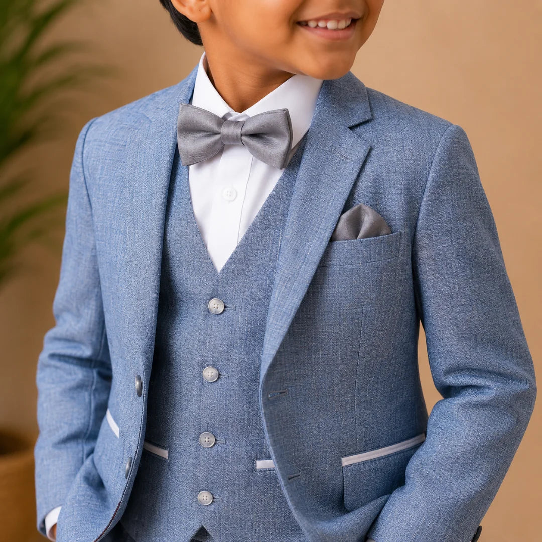 Blue & White Suit