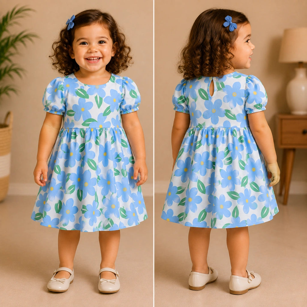 Blue Flower Dress