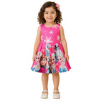 Cold Shoulder Frozen Dress Dark Pink