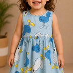 Blue Cotton Duck Dress