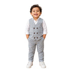 Grey Double-Button Waistcoat