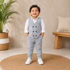 Grey Double-Button Waistcoat