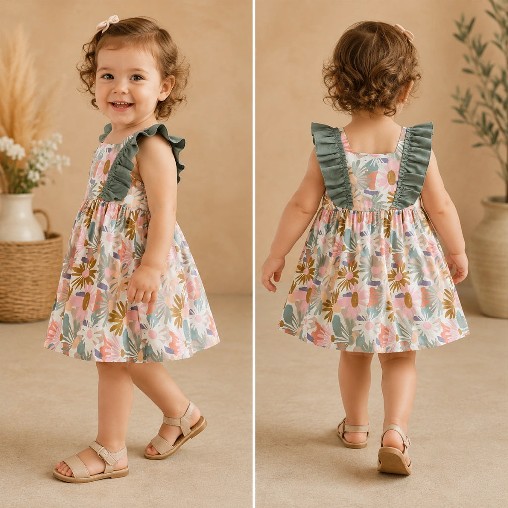 Green Frill Dress