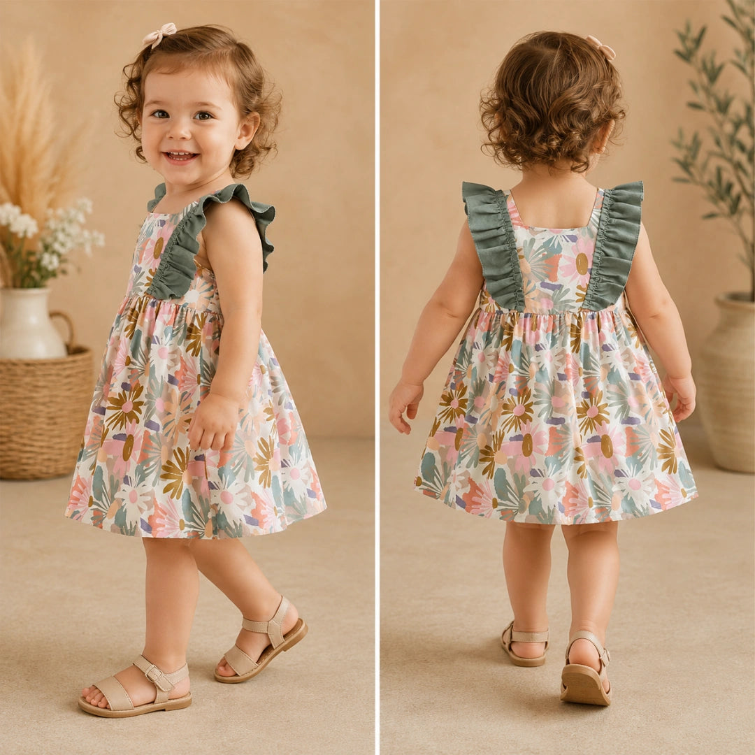 Green Frill Dress