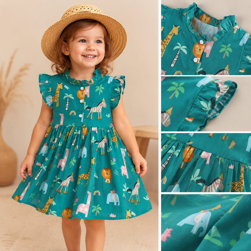 Green Animal Dress