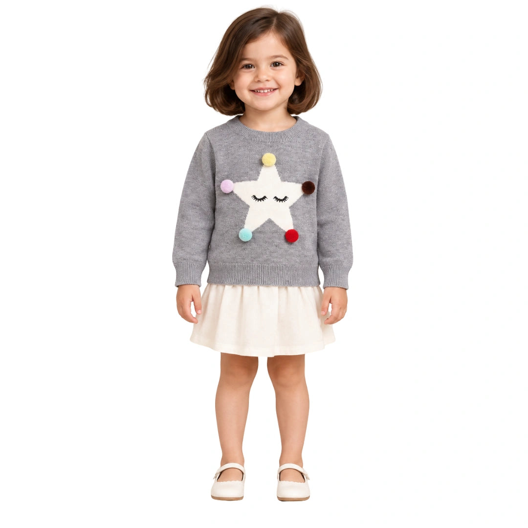 Star Pom Pom Sweater Unisex