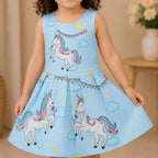 Light Blue Unicorn Dress