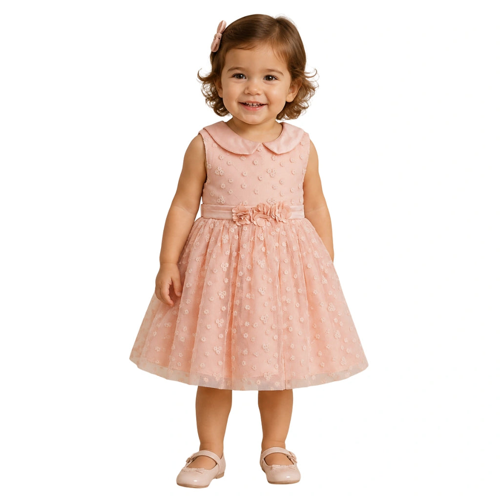 Peach Flower Dress
