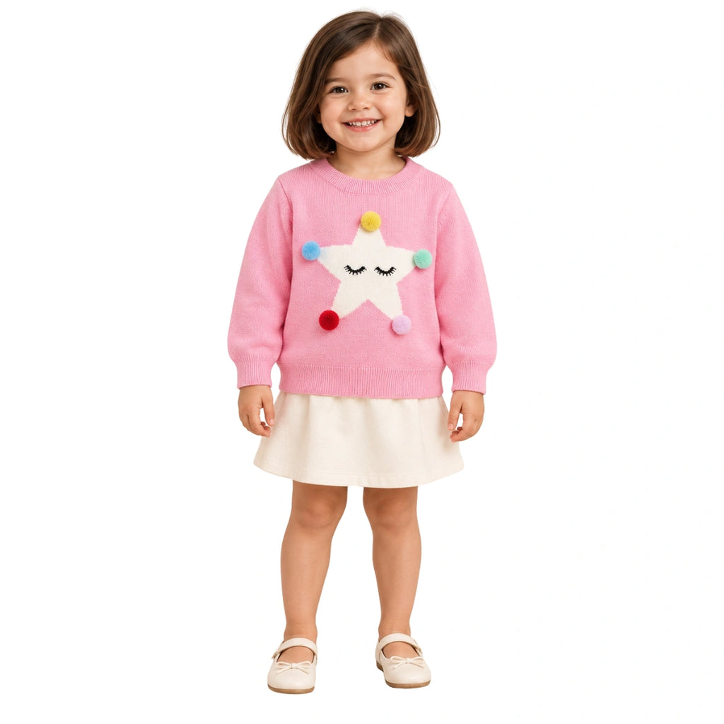 Star Pom Pom Sweater Unisex