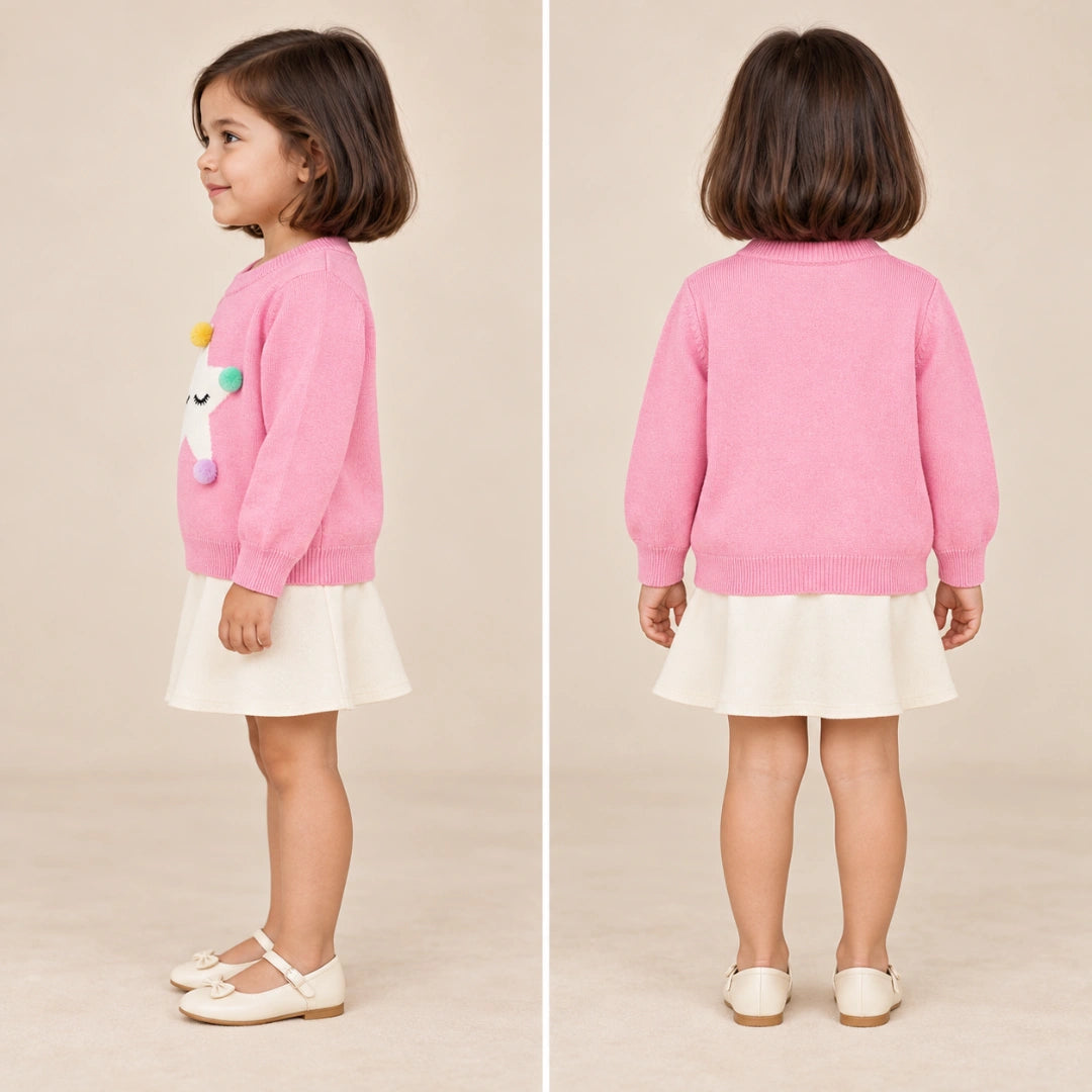 Star Pom Pom Sweater Unisex
