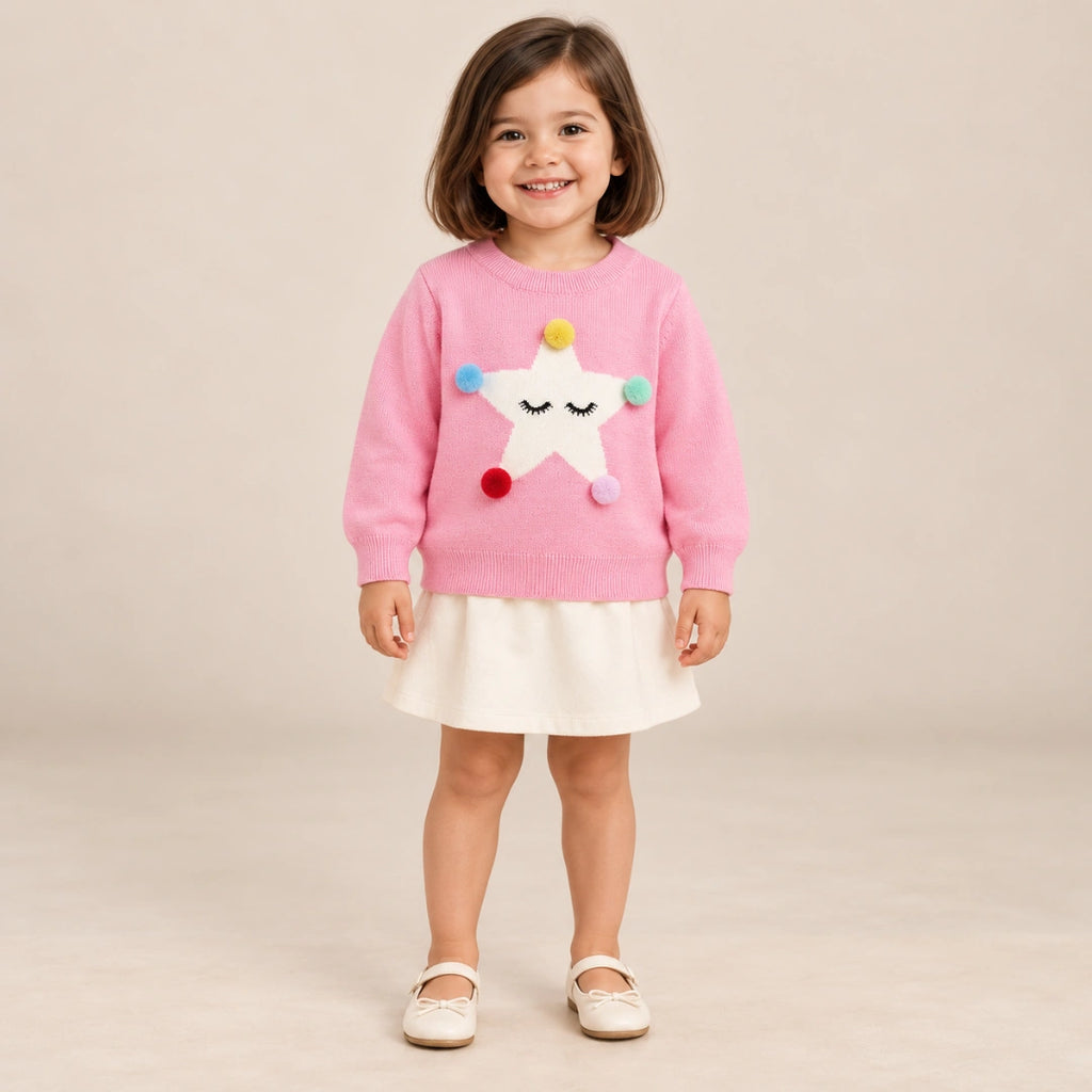 Star Pom Pom Sweater Unisex
