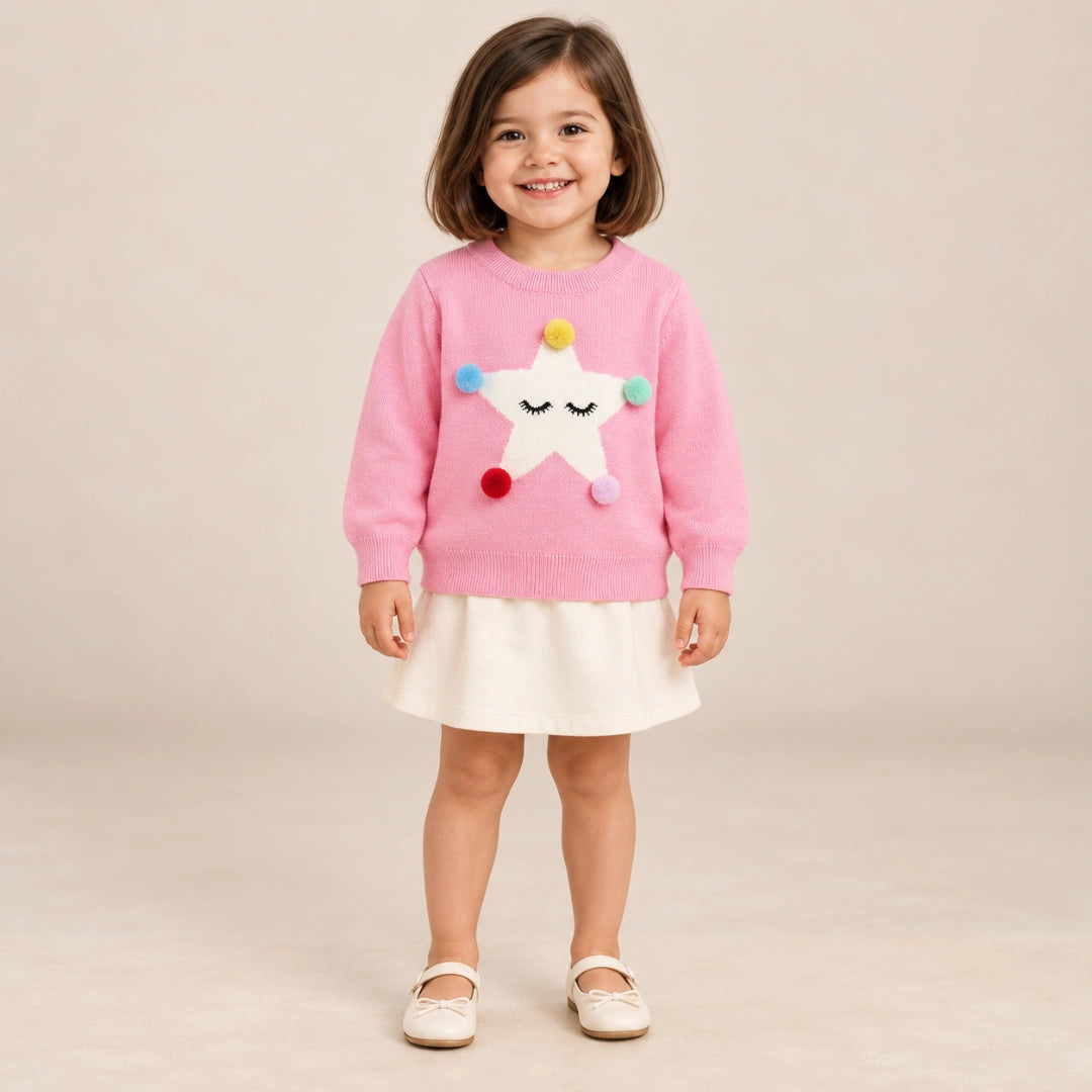 Star Pom Pom Sweater Unisex
