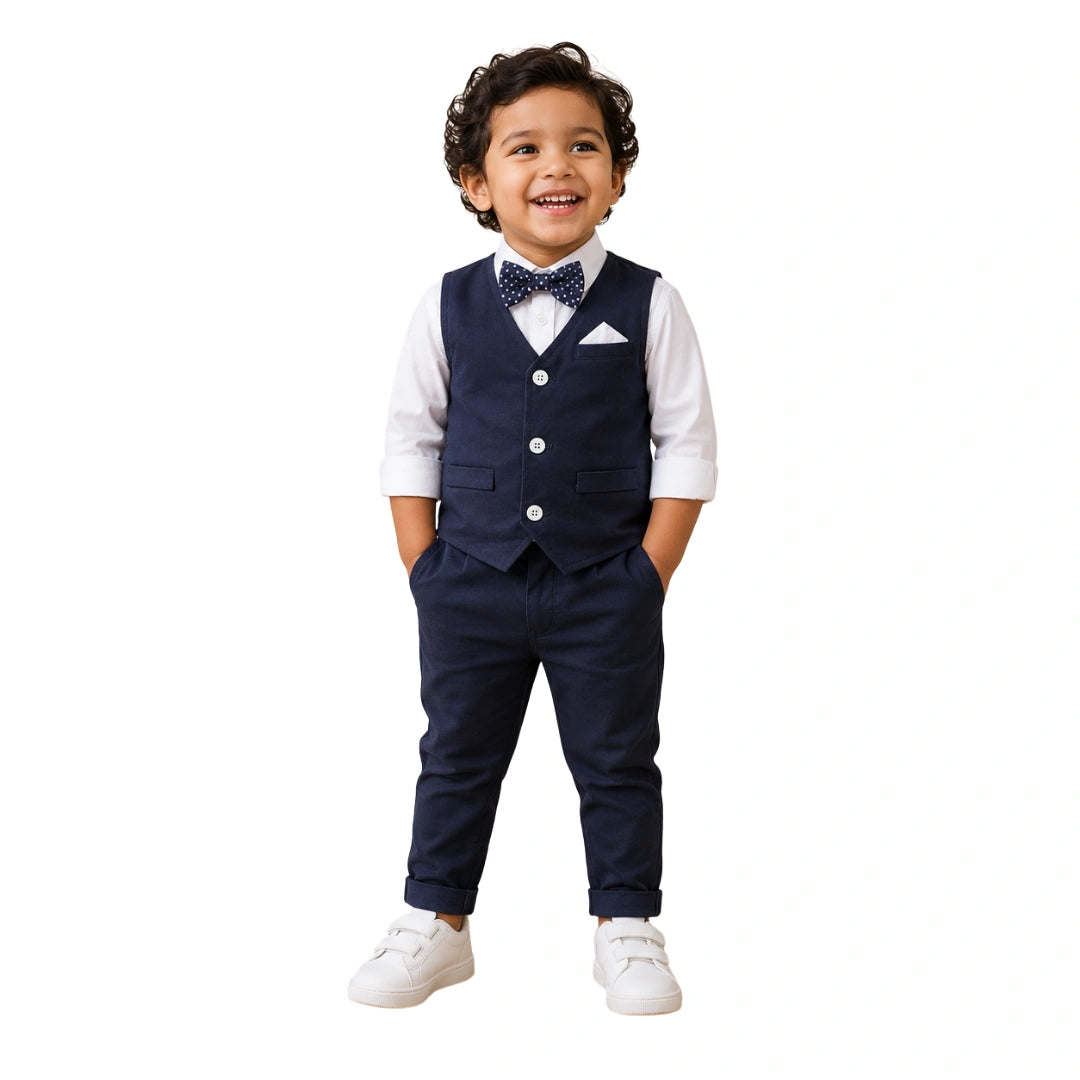 Navy Blue Suit Set