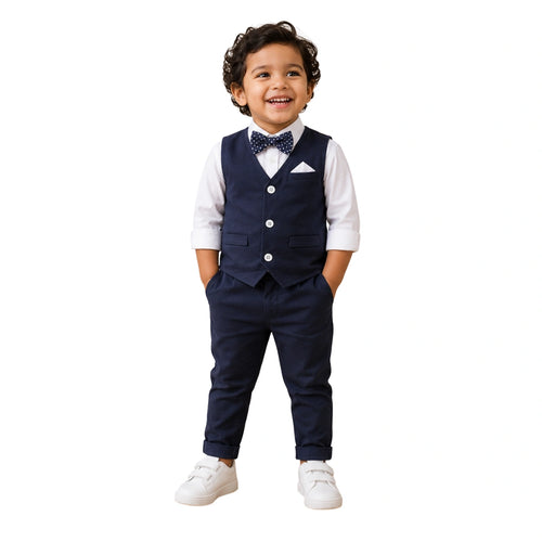 Navy Blue Suit Set