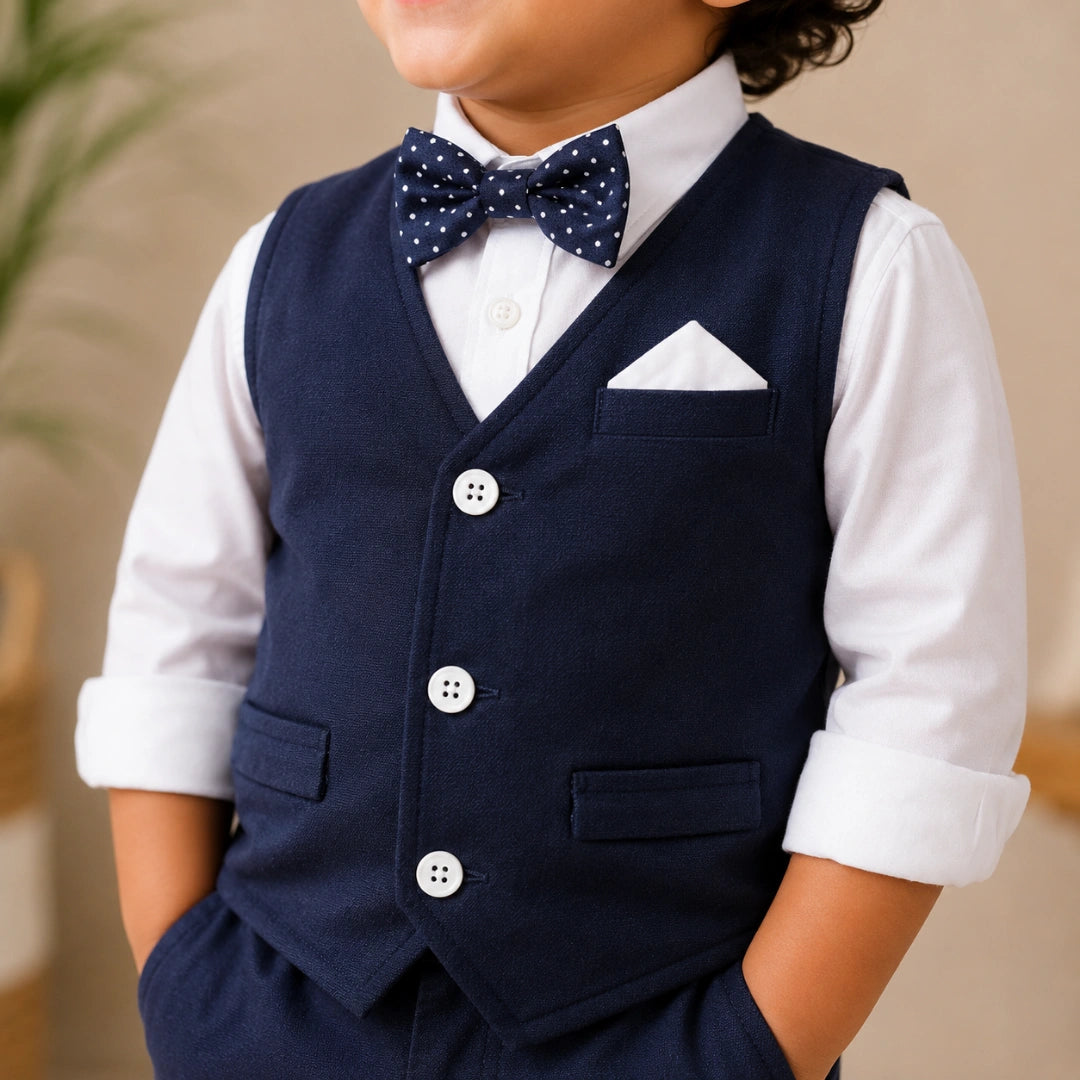 Navy Blue Suit Set