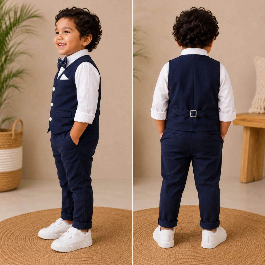 Navy Blue Suit Set