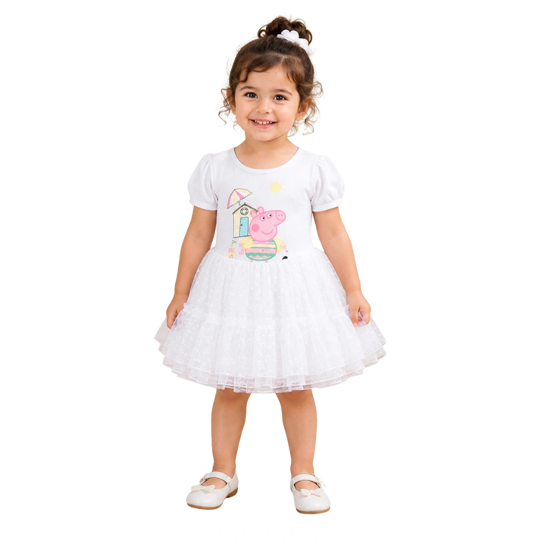 White Peppa Tutu Dress