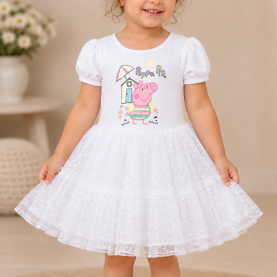 White Peppa Tutu Dress