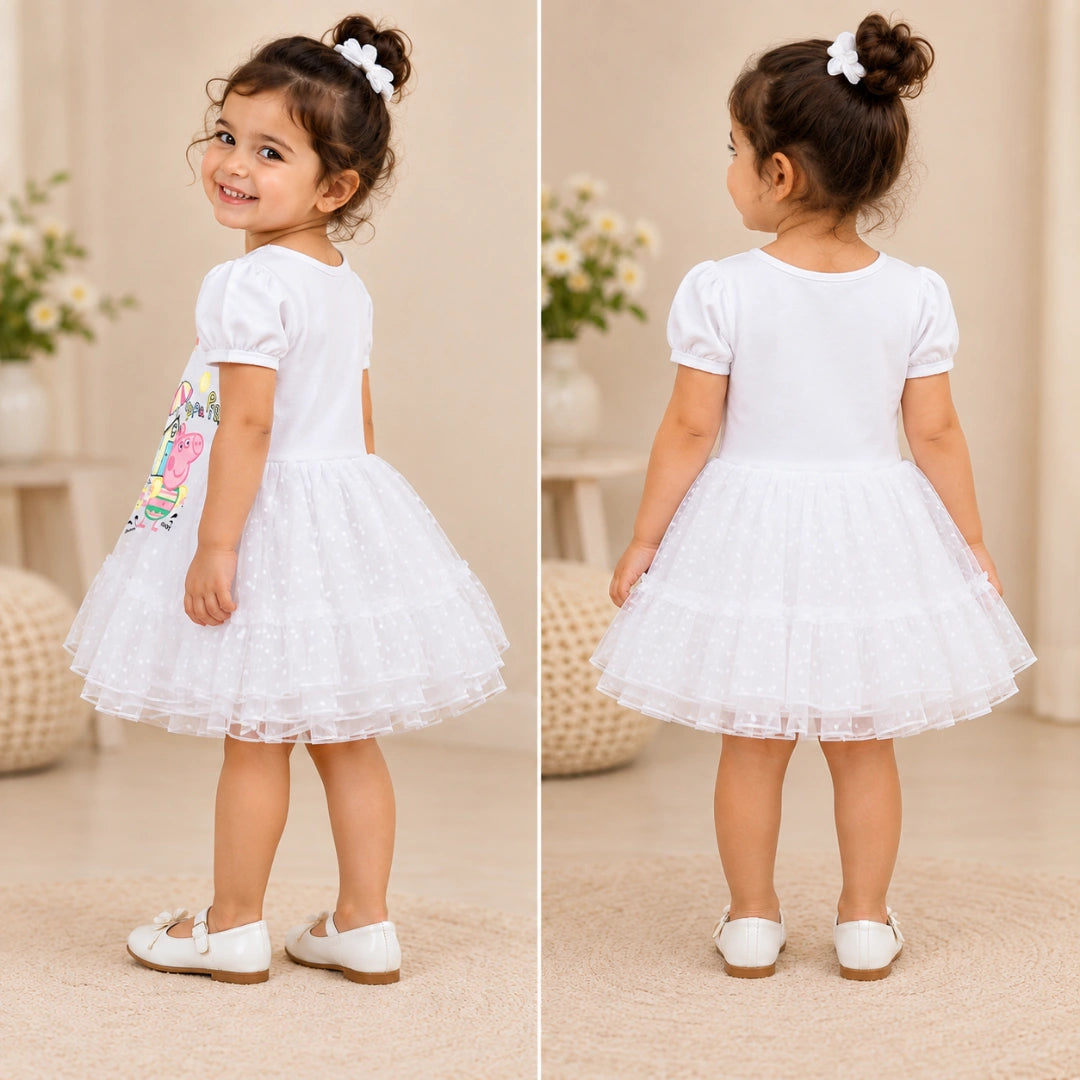 White Peppa Tutu Dress