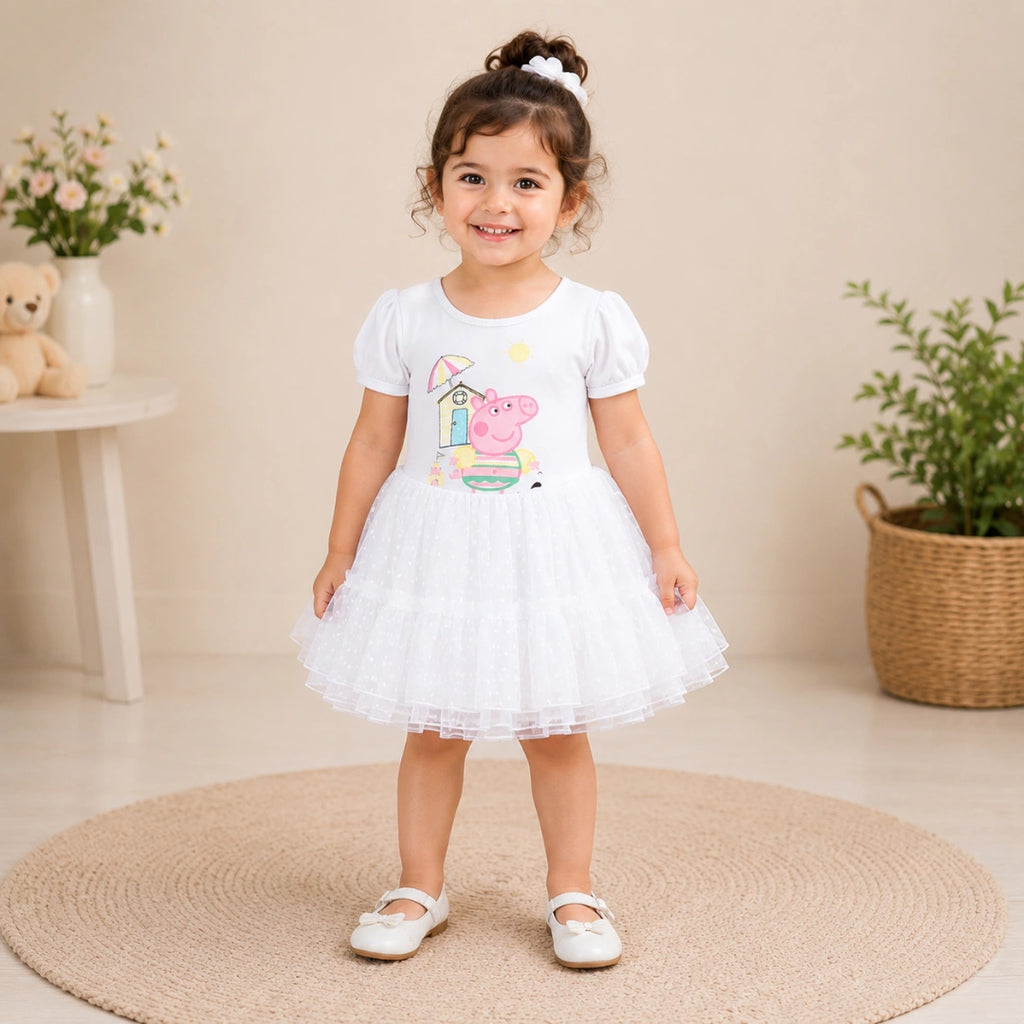 White Peppa Tutu Dress