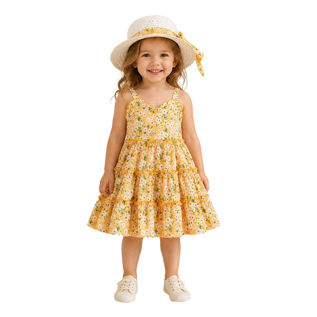 Yellow Dress with Hat