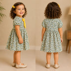 Yellow Ribbon Cotton Dress