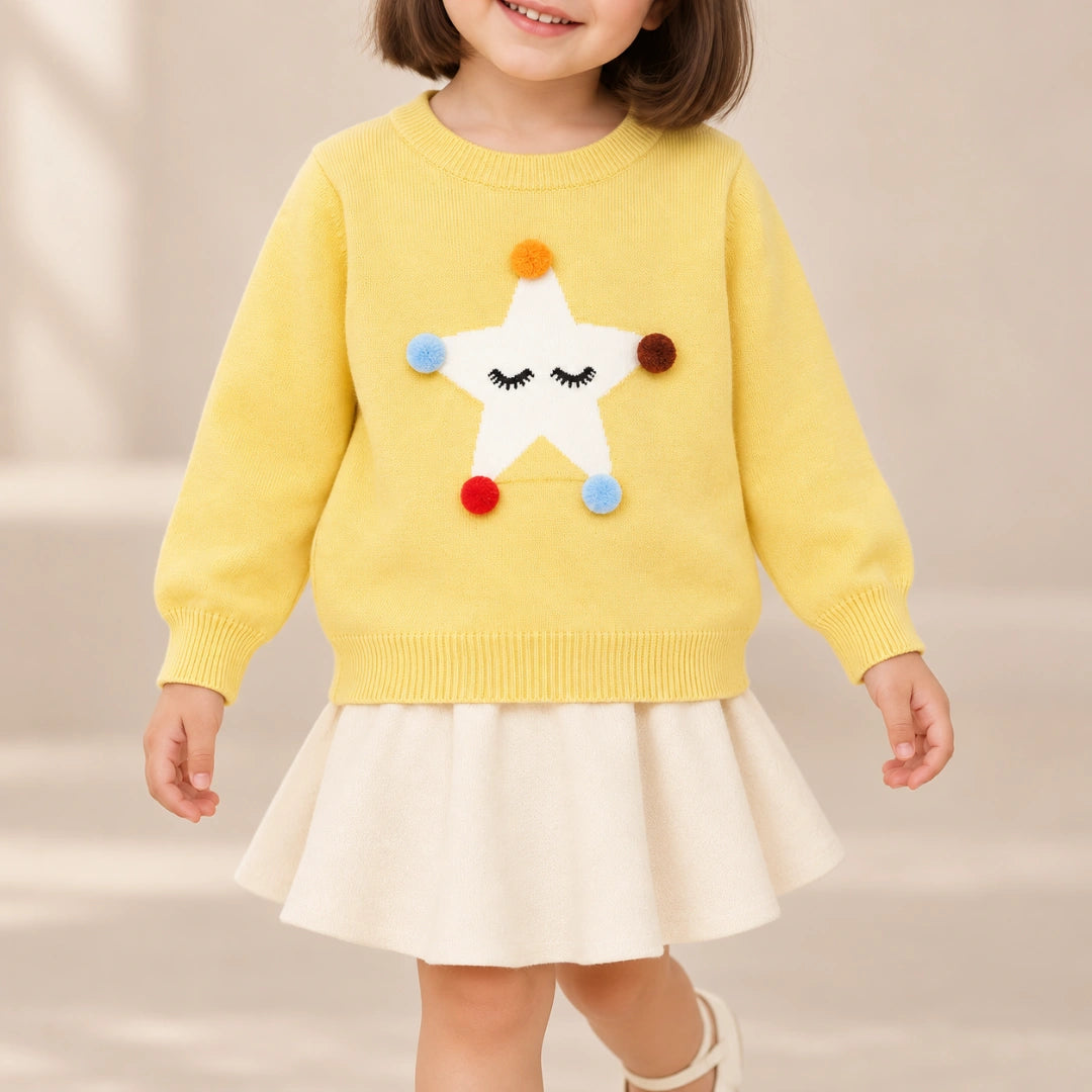 Star Pom Pom Sweater Unisex