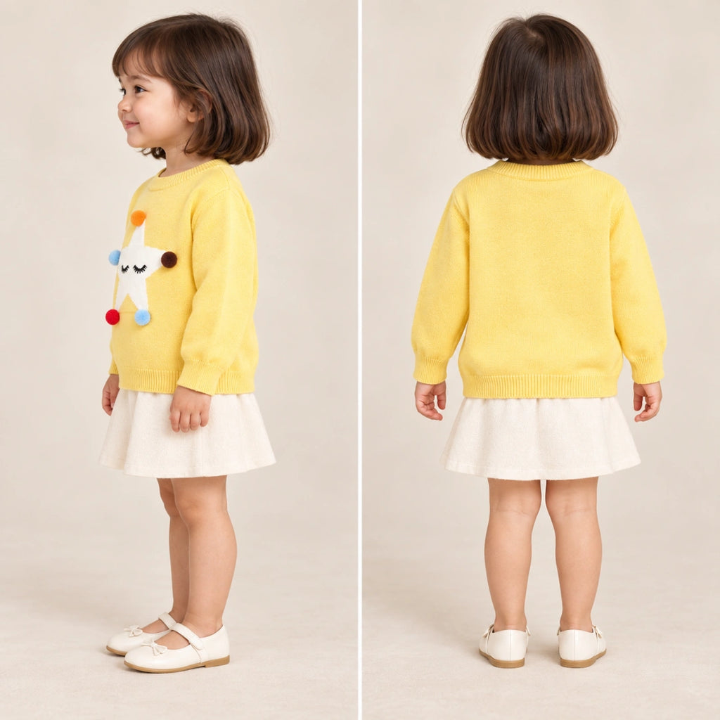 Star Pom Pom Sweater Unisex