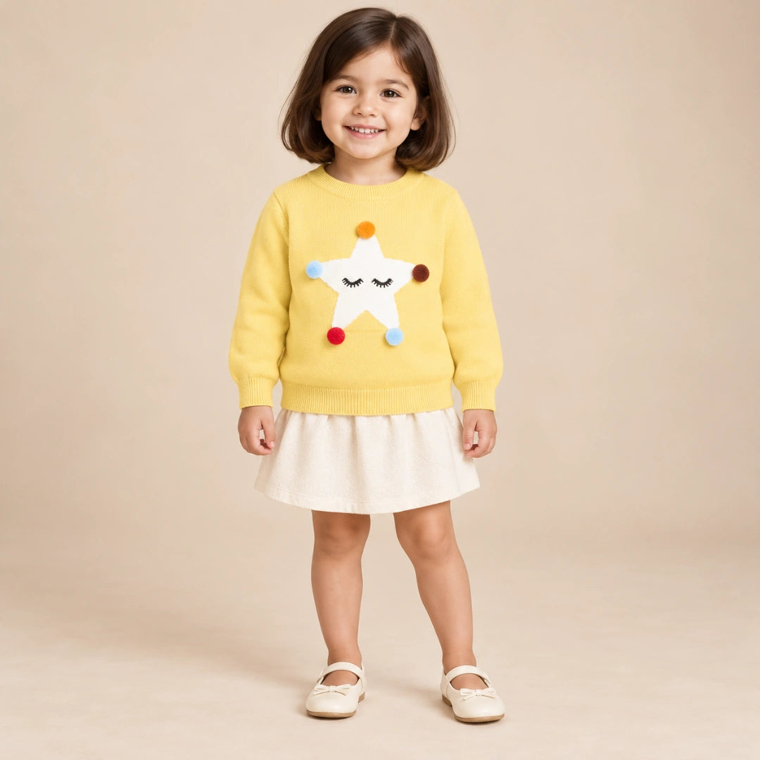 Star Pom Pom Sweater Unisex